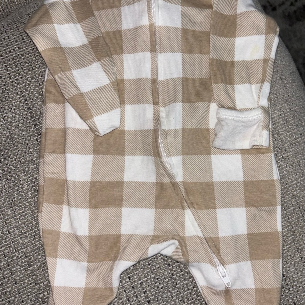 Cozy Checkered Kids One Piece